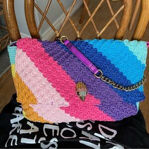 Kurt Geiger Large Crochet Flap Bag
